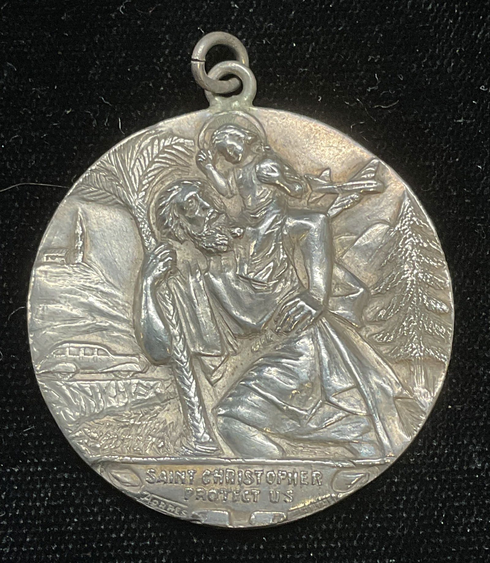 Fine Silver 970 St Christopher Medallion, Mexico (1 of 6)