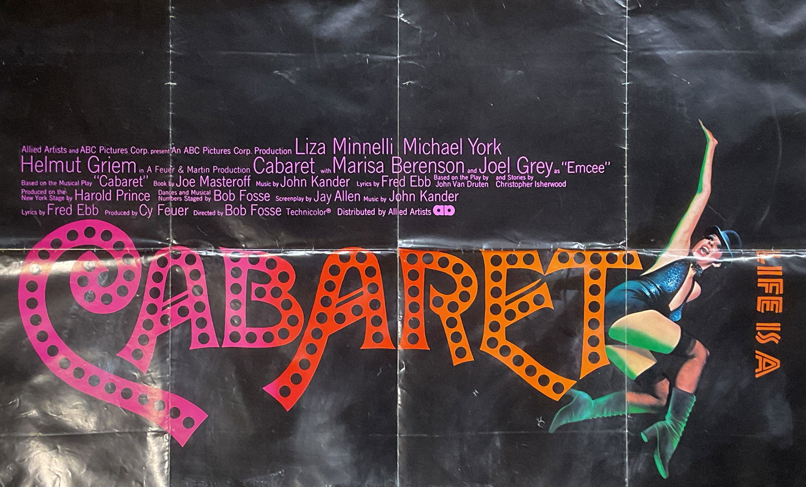 1972 Cabaret Original Movie Poster, Liza Minelli (1 of 9)