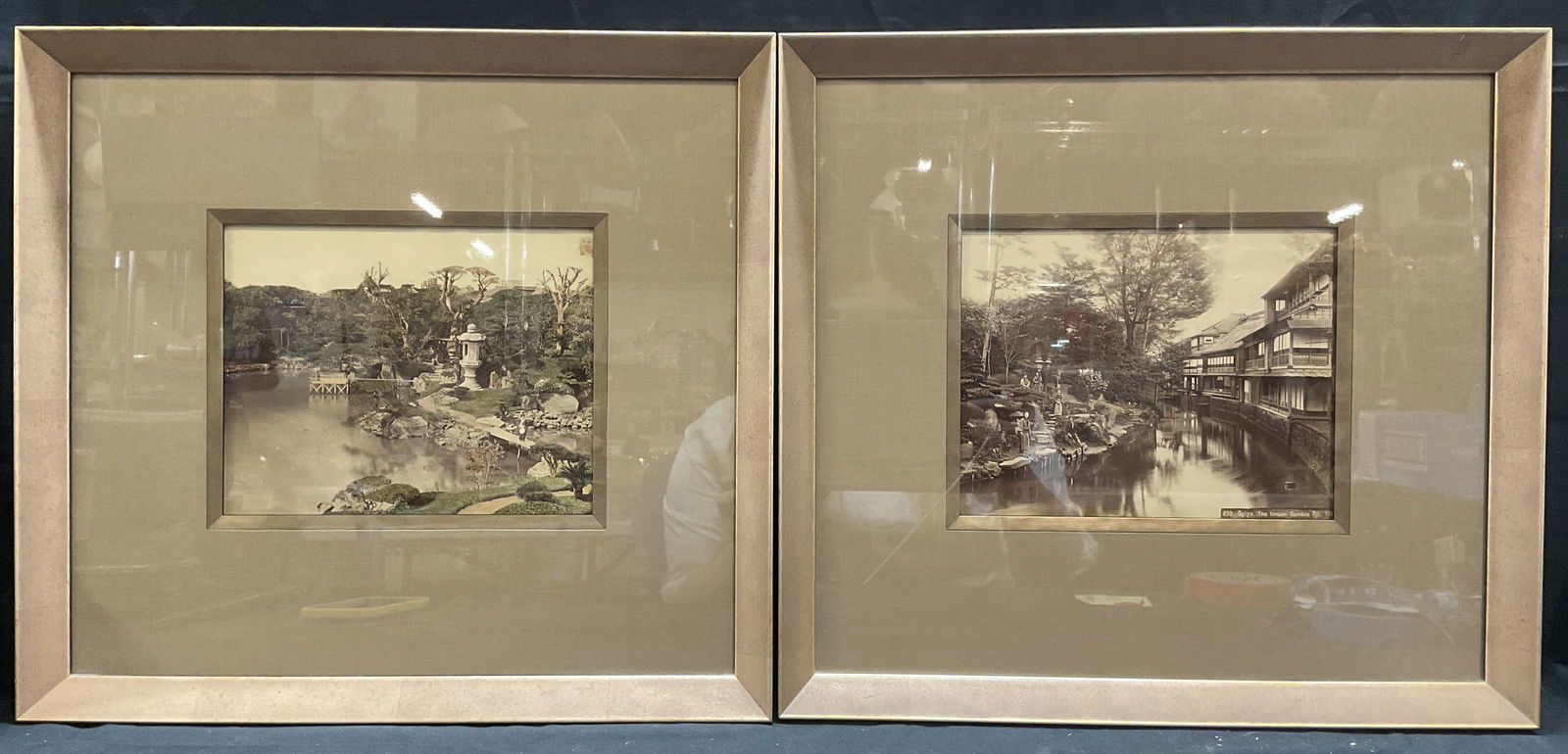 Lot 2 Antique Framed Japanese Albumen Prints (1 of 10)