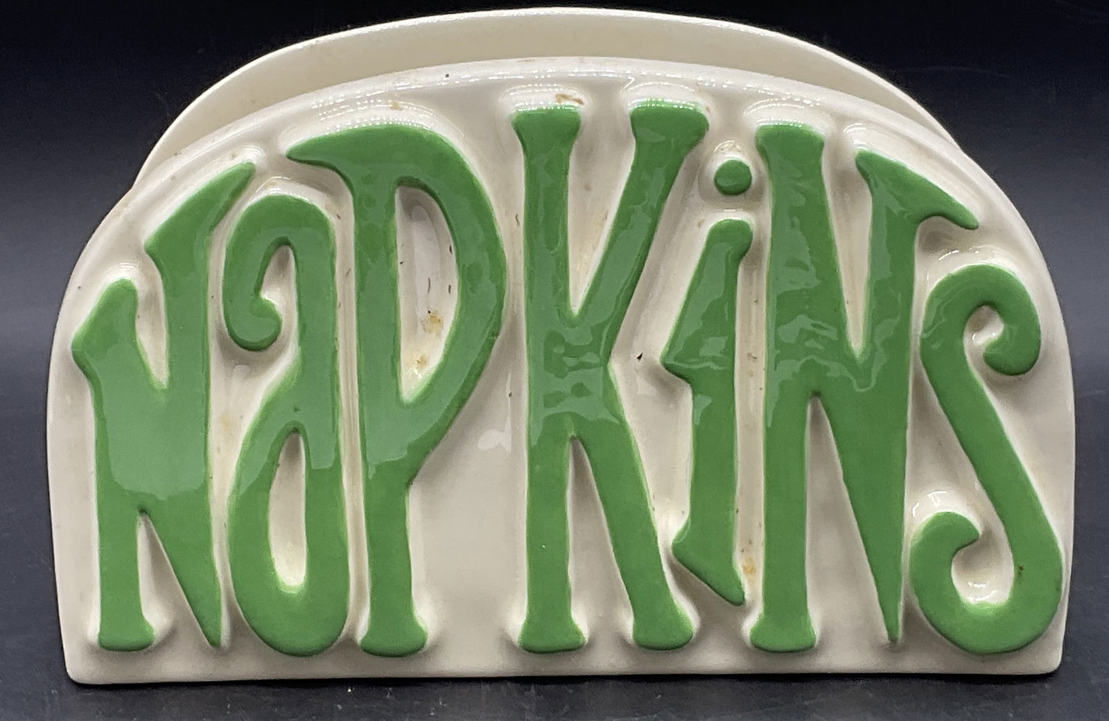 Vintage Ceramic Word Art Napkin Holder (1 of 7)