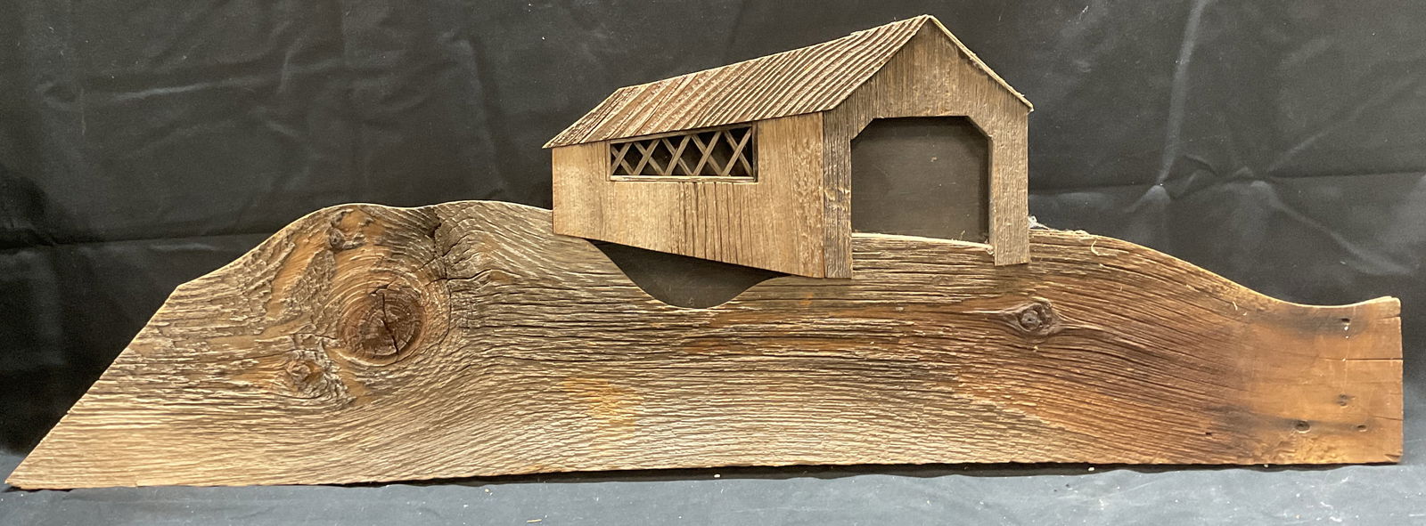 John W Long New England Bridge Wood Relief 38in (1 of 7)