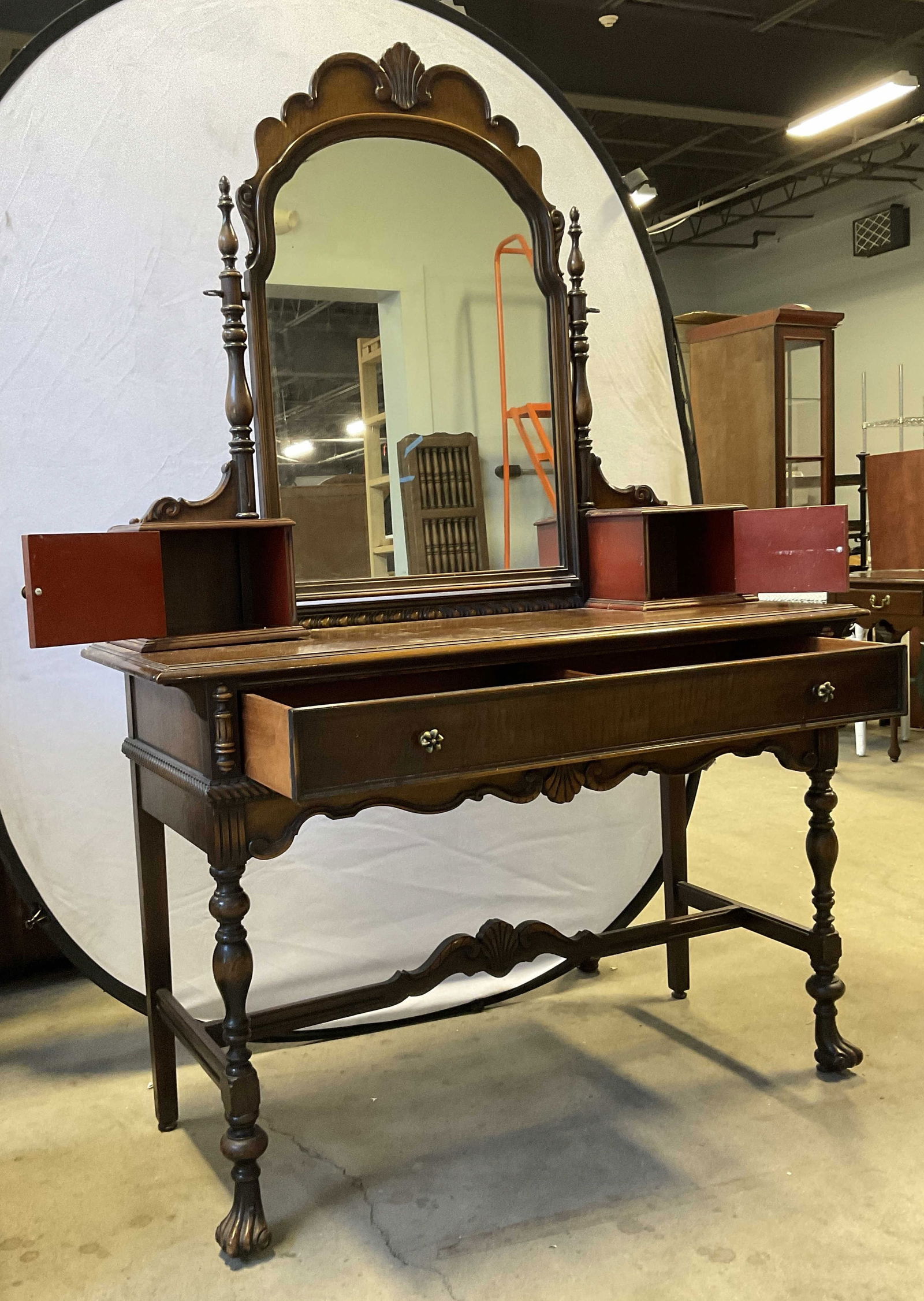 ROCKFORD CABINET CO. Vintage Mirrored Vanity (1 of 16)