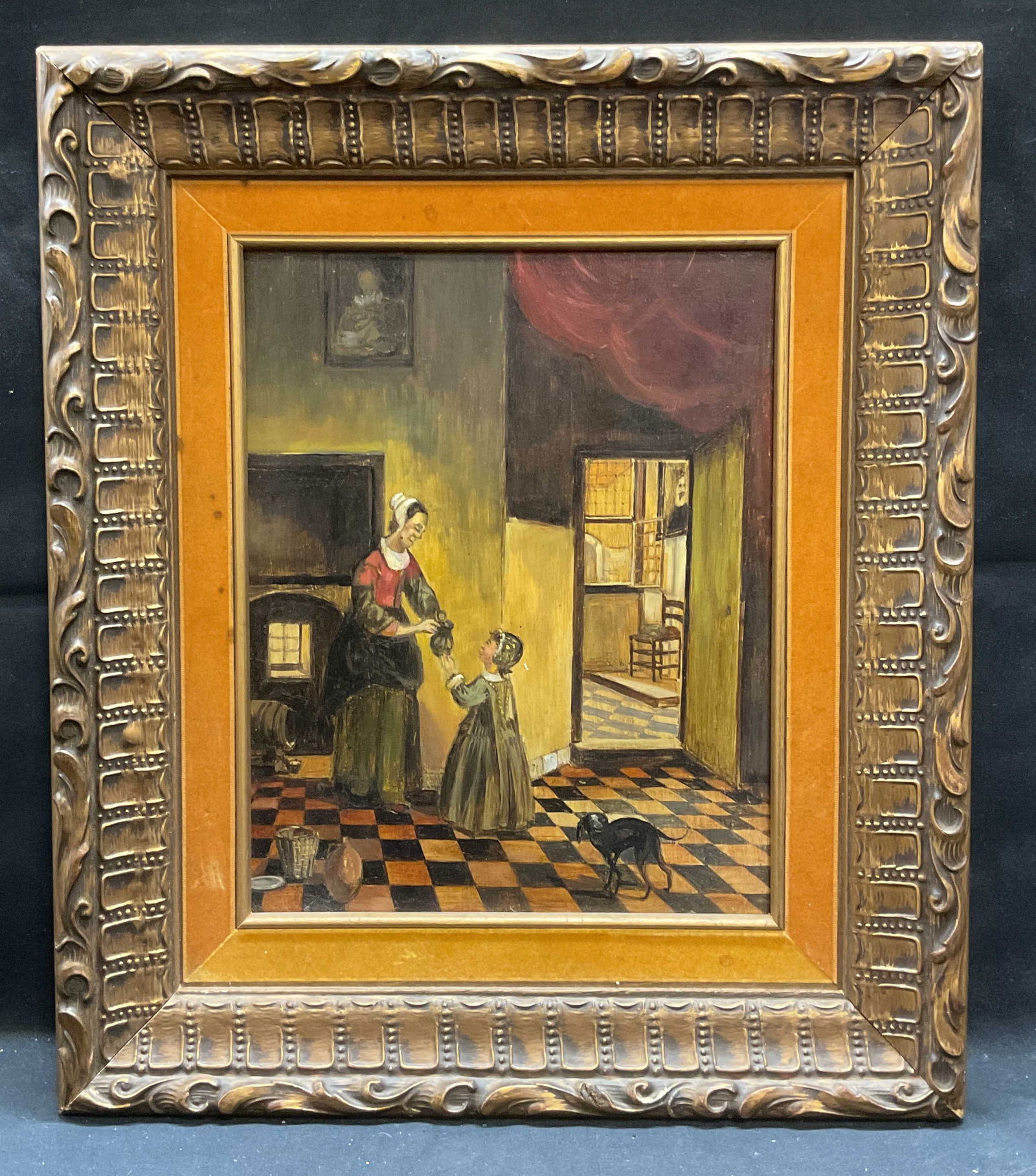 After Pieter de Hooch Woman&Child Oil Painting (1 of 6)