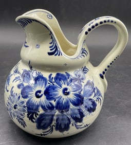 DELFT HOLLAND Signed Vintage Ceramic Pitcher