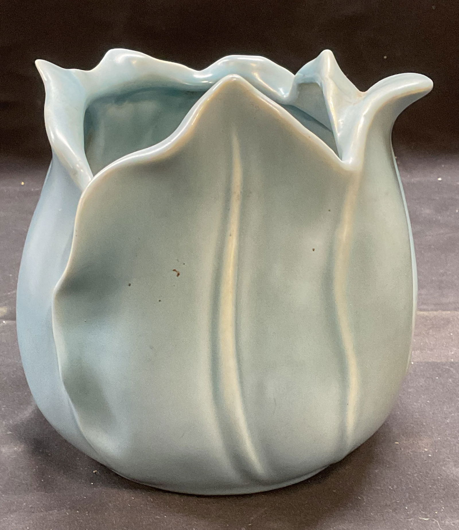 MCM Stangl Blue Flower Art Pottery Vase USA (1 of 6)