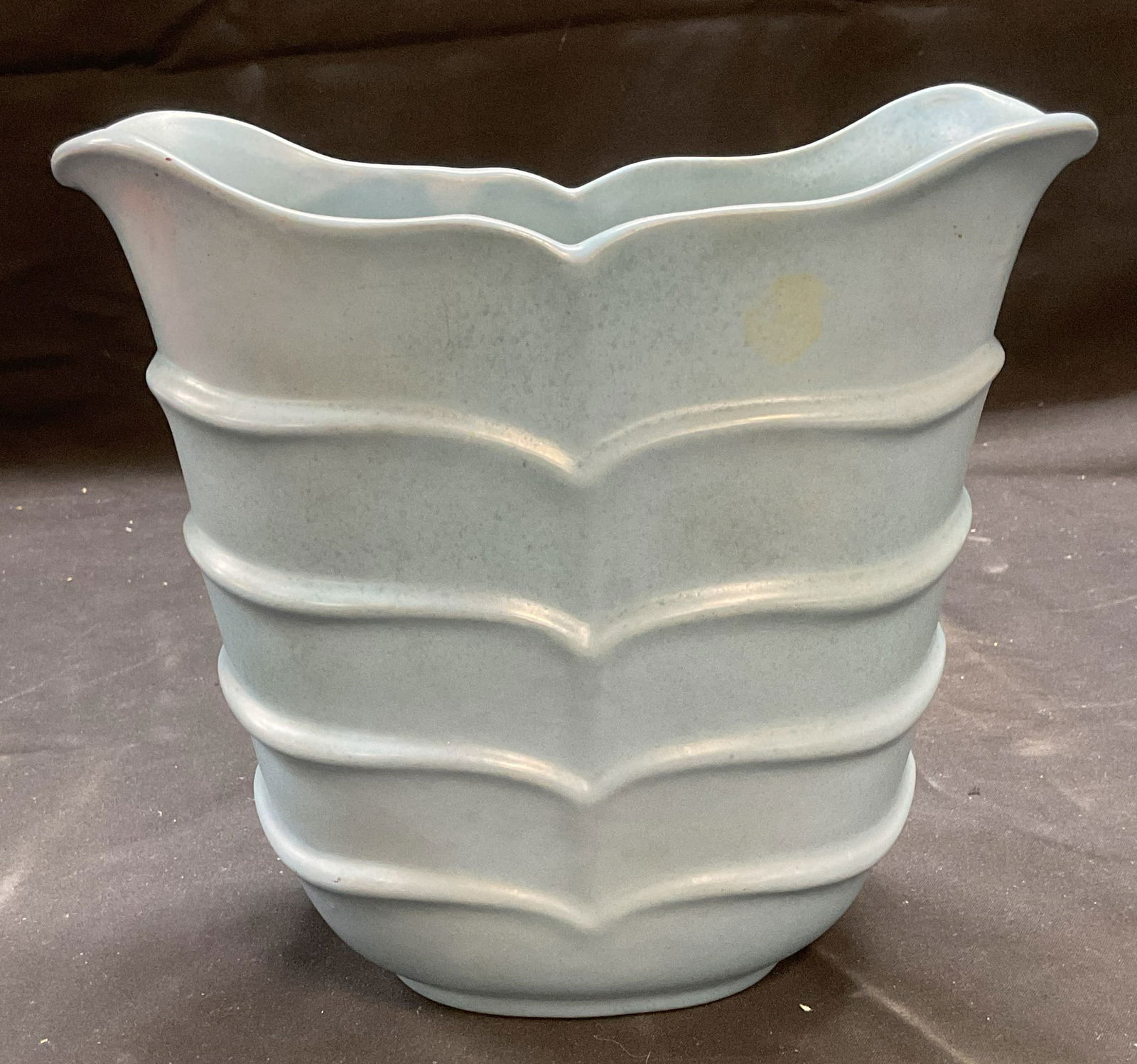 Art Deco Stangl Blue Art Pottery Vase USA (1 of 6)