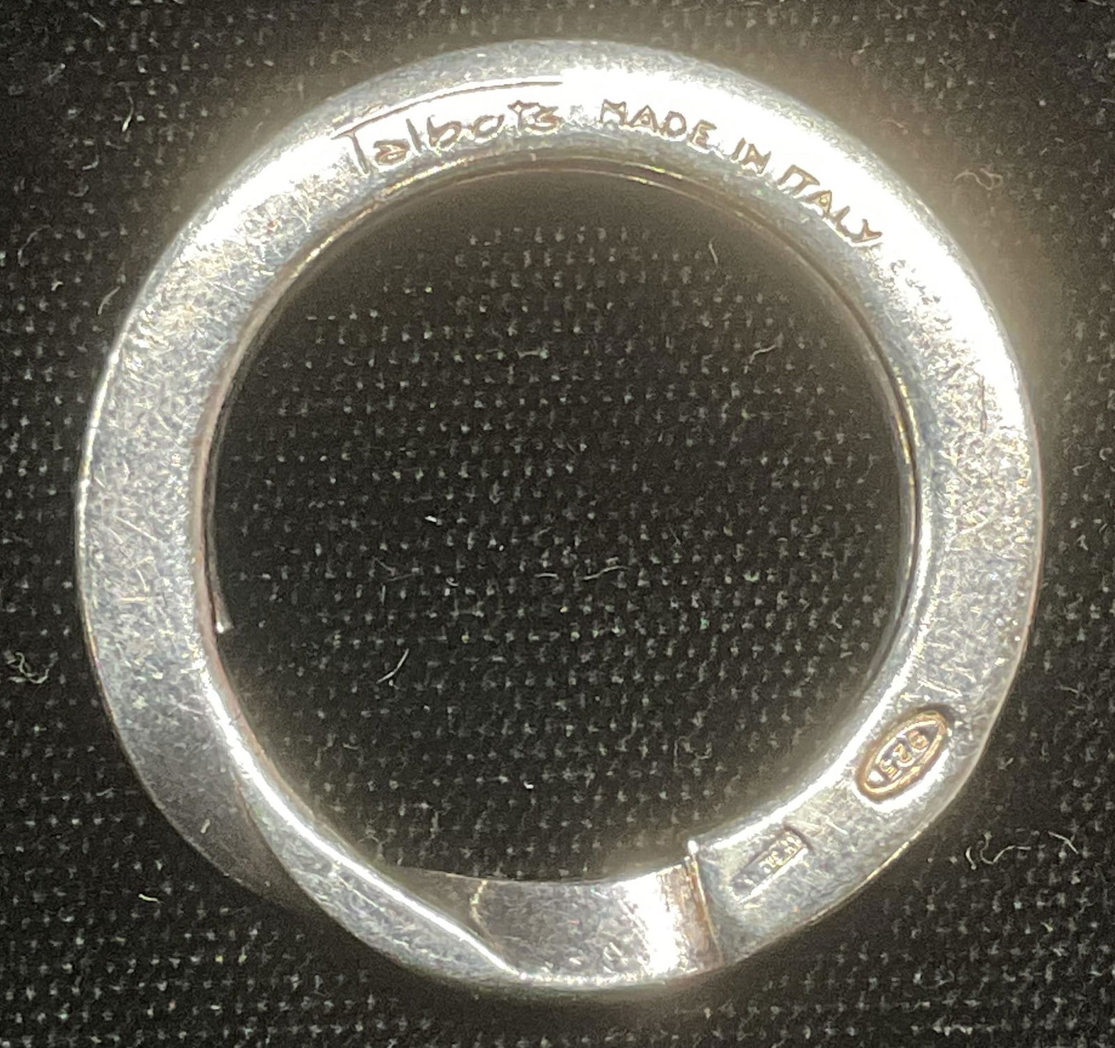 Vtg Talbots Sterling Silver Keyring, Italy (1 of 6)