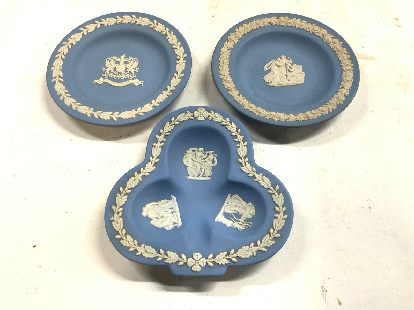 WEDGEWOOD Lot 3 Vntg Jasperware Trinket Dishes (1 of 8)