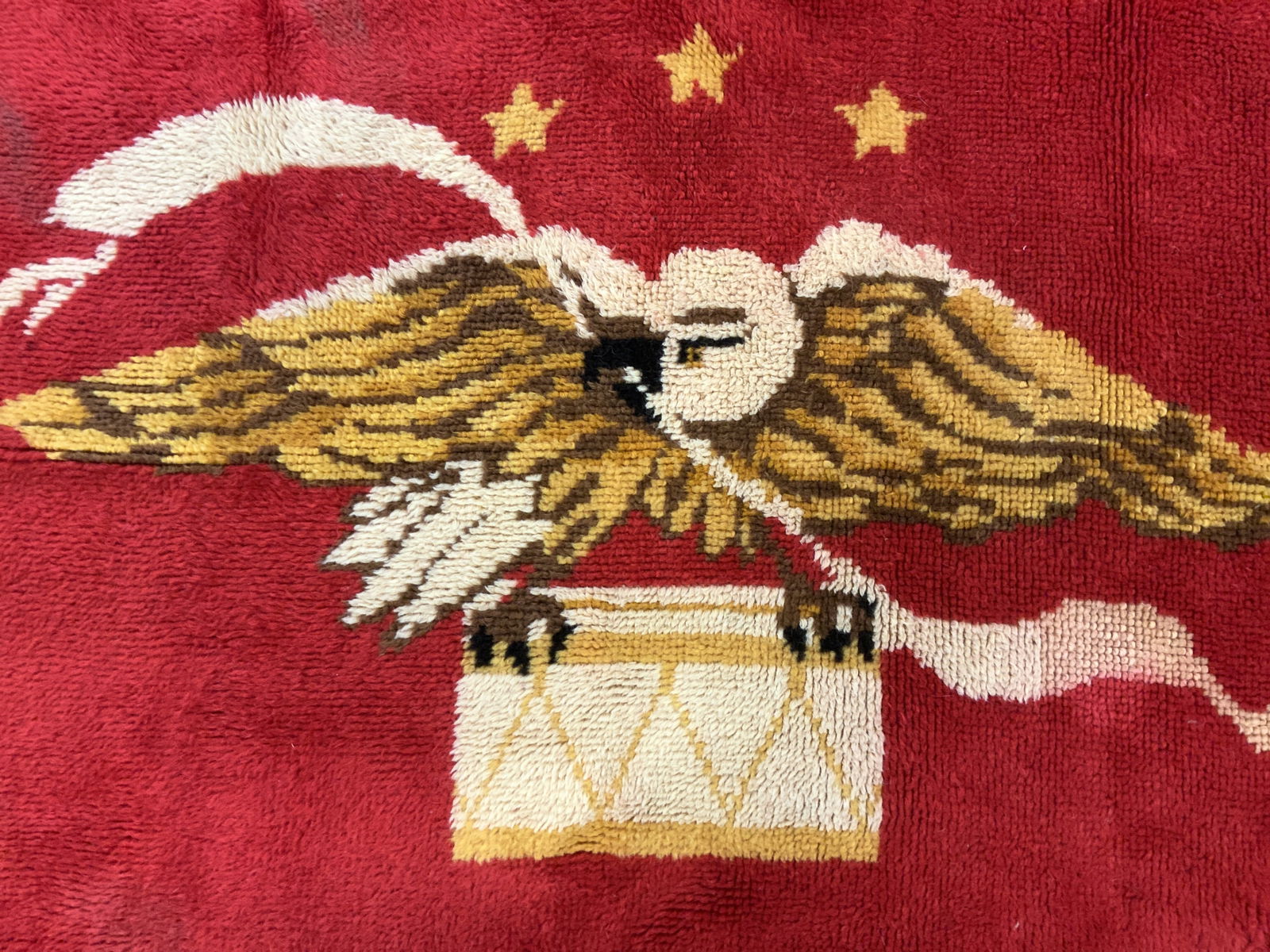 Vtg American Eagle Latch Hook Rug (1 of 8)