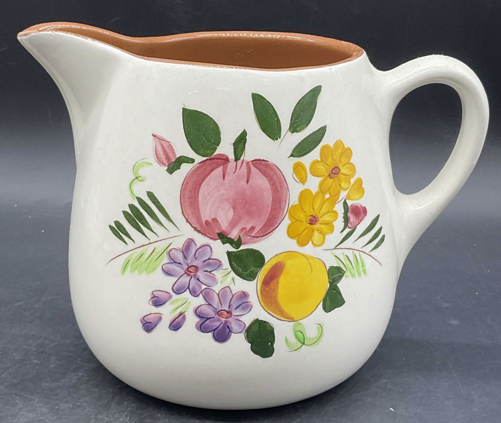 STANGL POTTERY FRUIT & FLOWERS Hand Painted Jug (1 of 9)