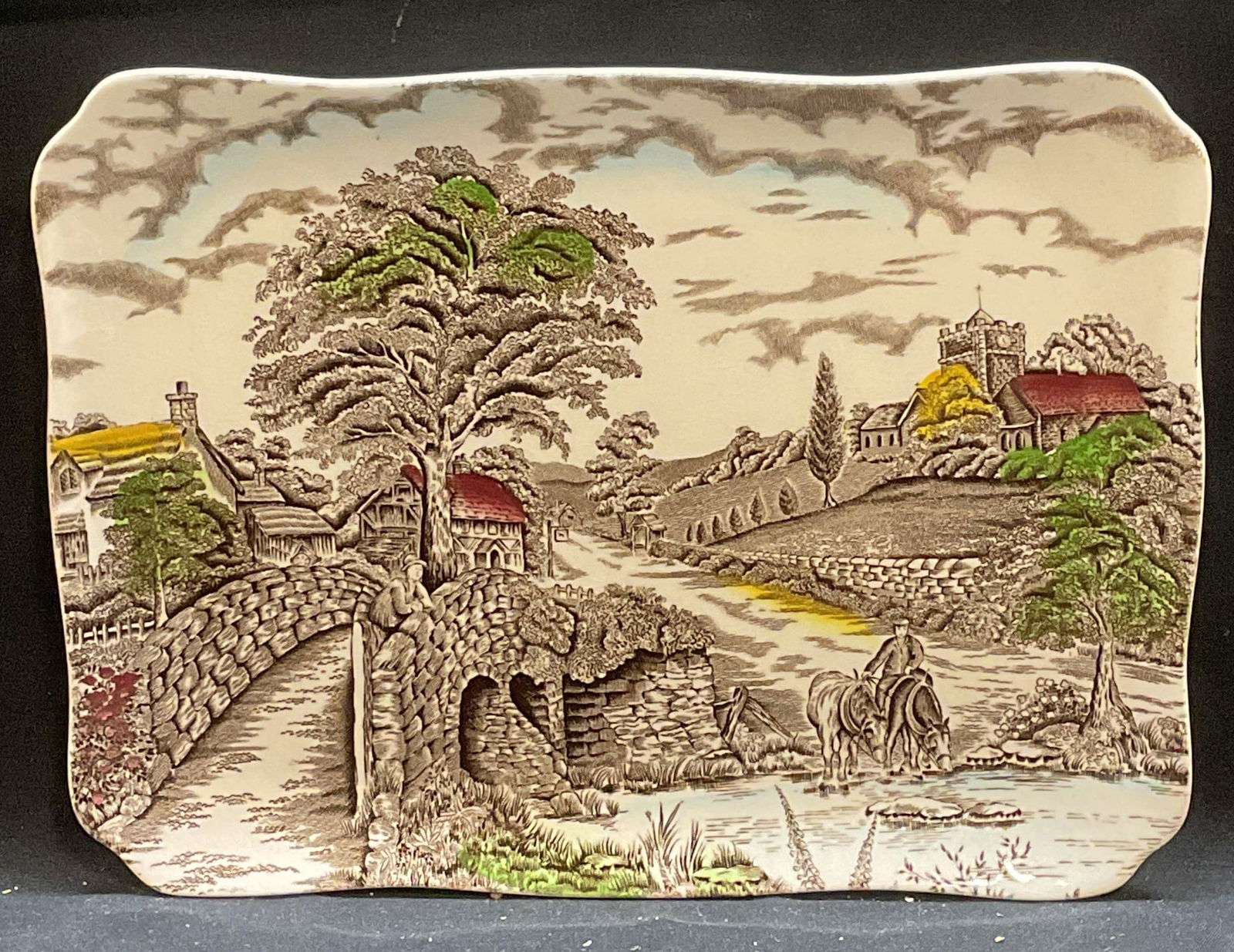 Vntg MYOTT Porcelain Englands Charm Tray, England (1 of 6)