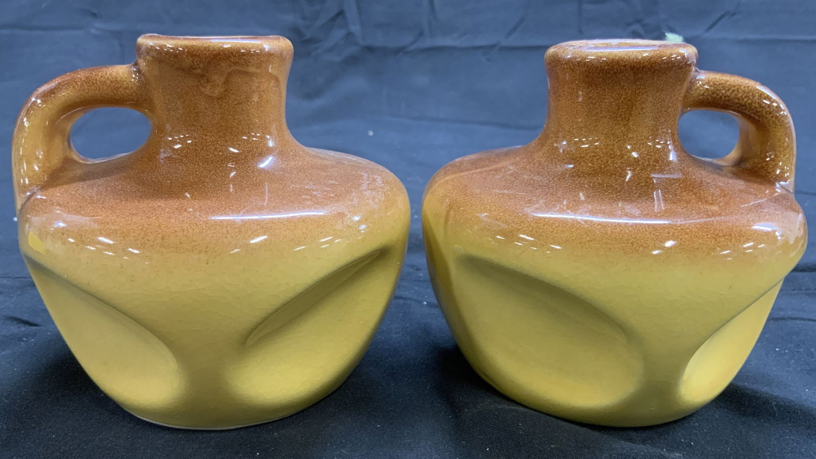 EMKAY Pair Ceramic Candle Holders W Handles (1 of 6)