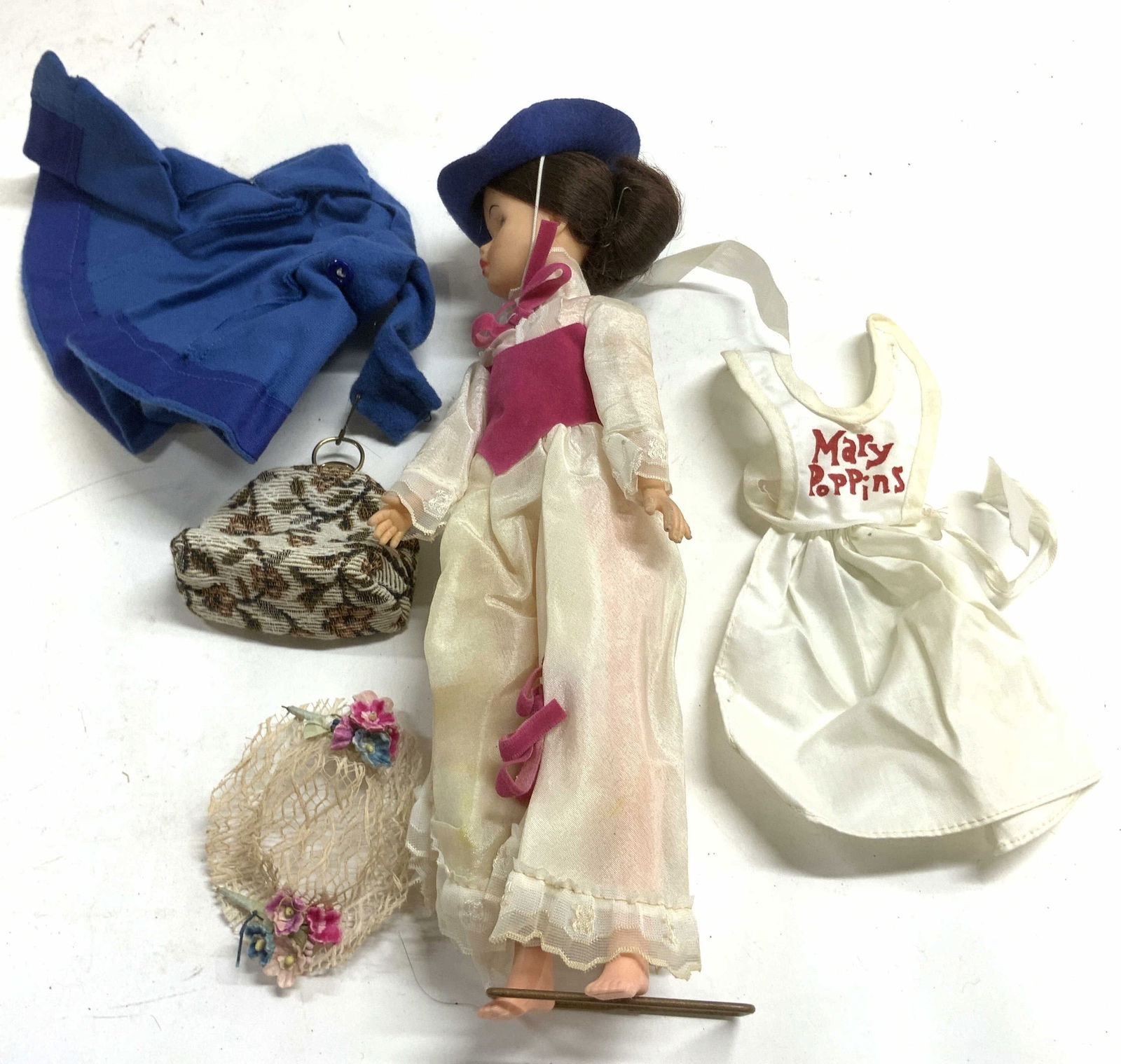 Vintage Mary Poppins Doll W Stand & Accessories (1 of 6)