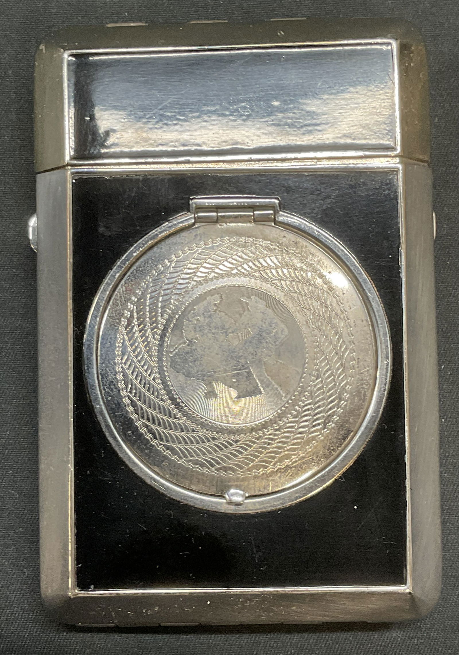 Vtg Terri Black Bakelite Makeup Vanity Case (1 of 9)