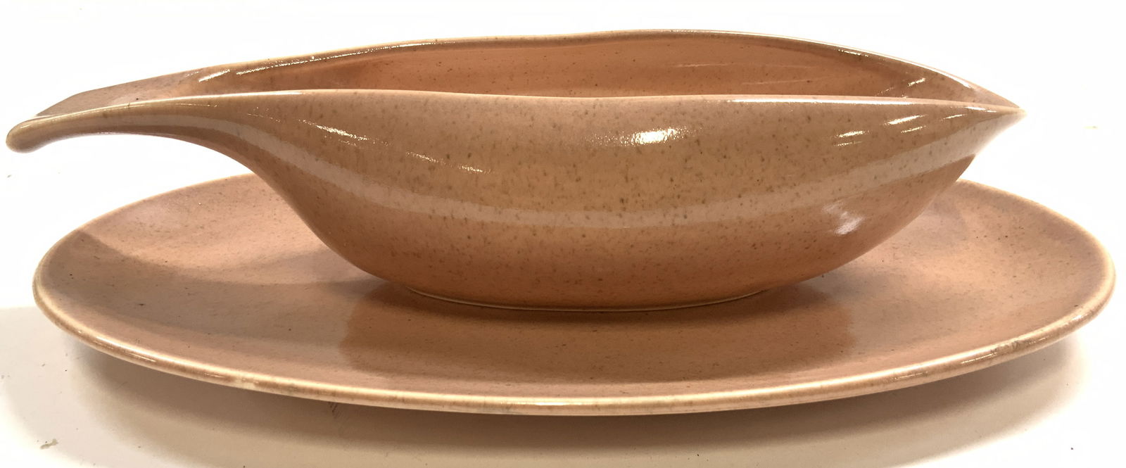 RUSSEL WRIGHT Ceramic Gravy Boat & Serving Dish (1 of 8)