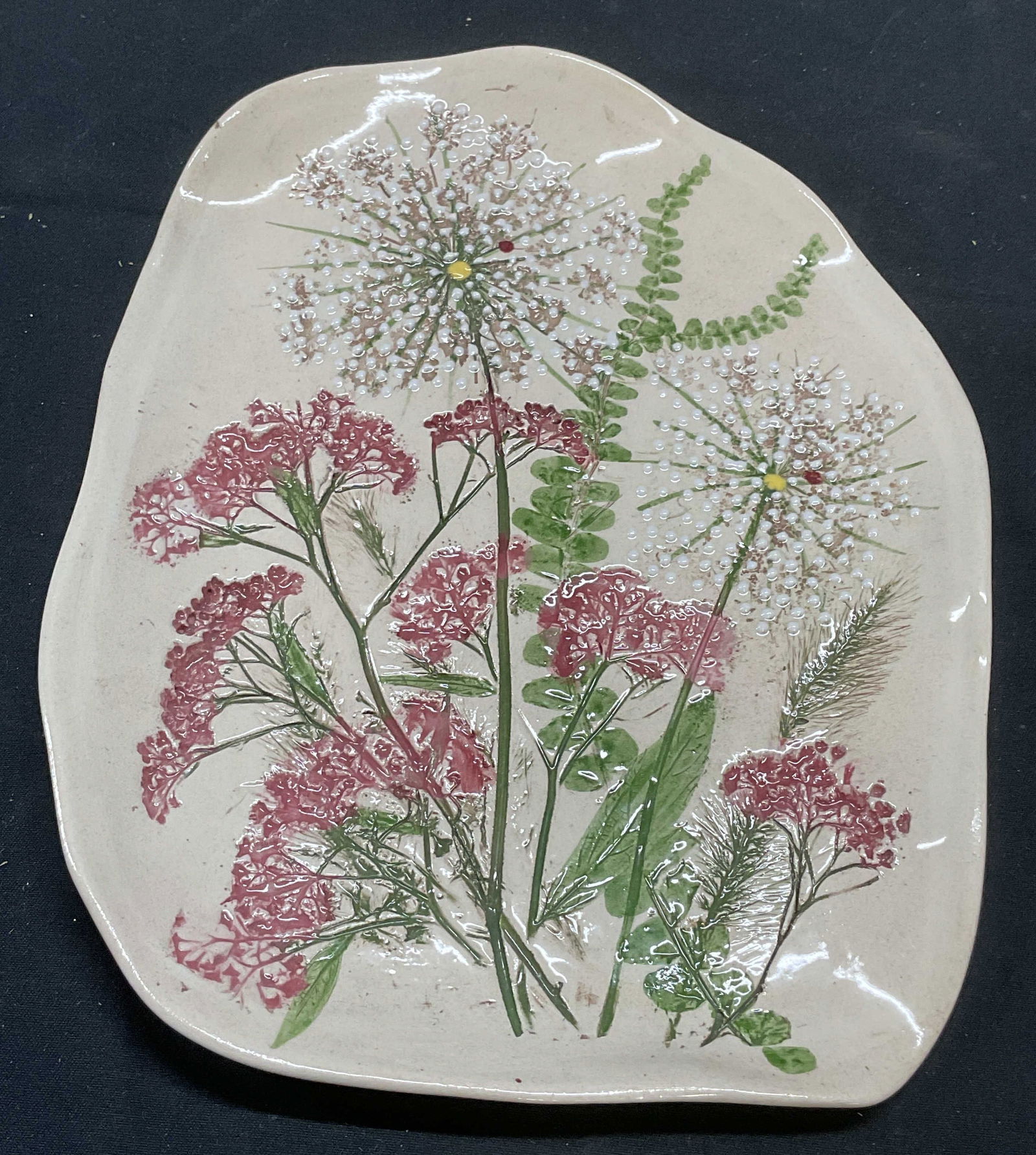 Darlene & Keith Fletcher Flower Ceramic Plate (1 of 7)