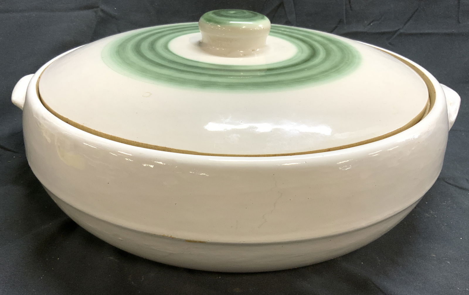 MA HADLEY Art Deco Ceramic Tureen W Lid & Handles (1 of 6)