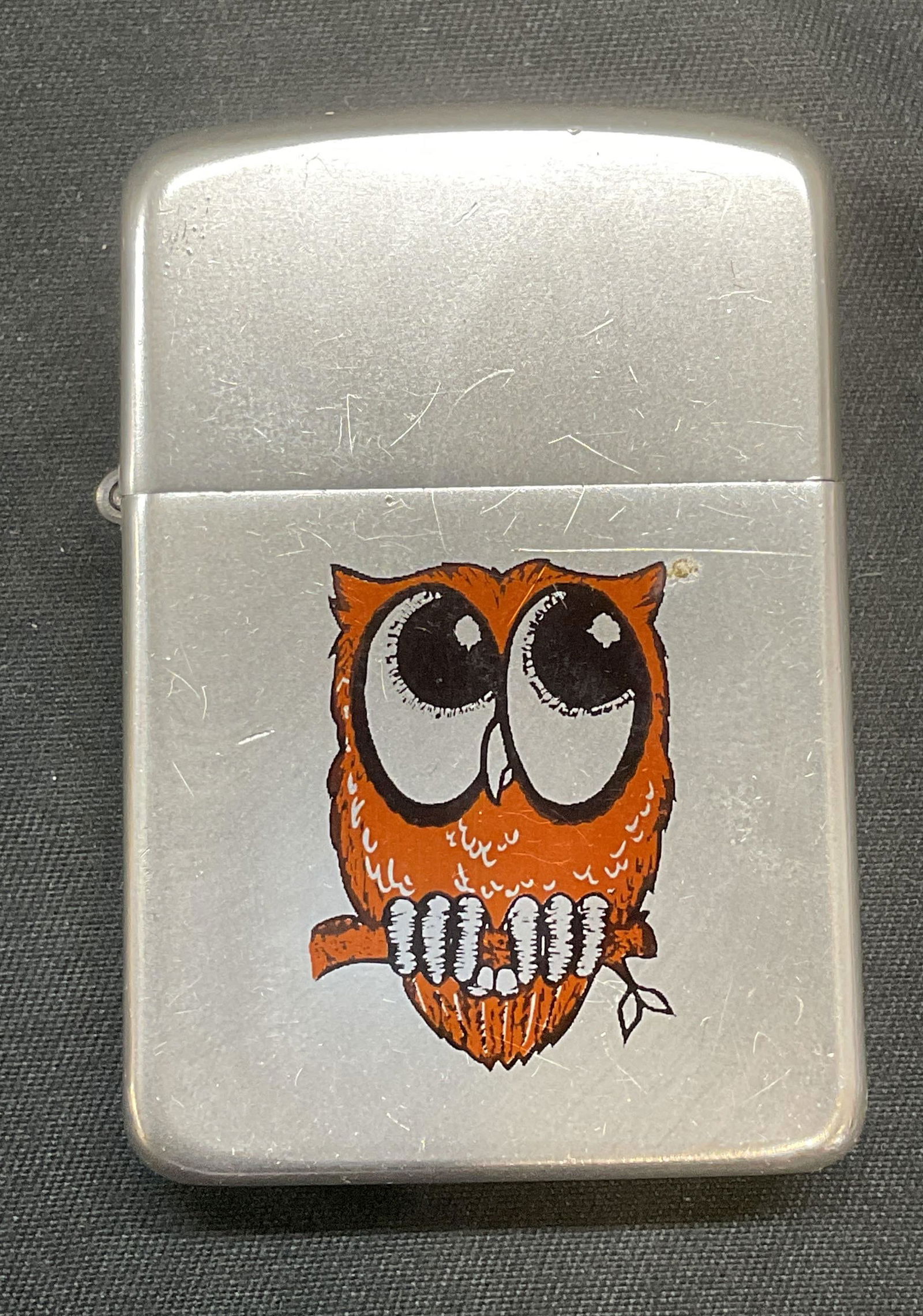 Vintage Storm King Silver Tone Owl Lighter (1 of 6)