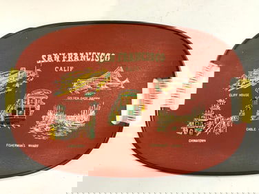 SAN FRANCISCO CALI Serving Tray W Handles