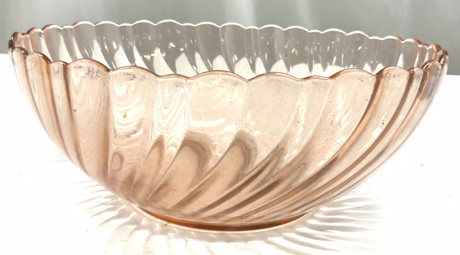 Scallop Pink Depression Glass Bowl (1 of 6)