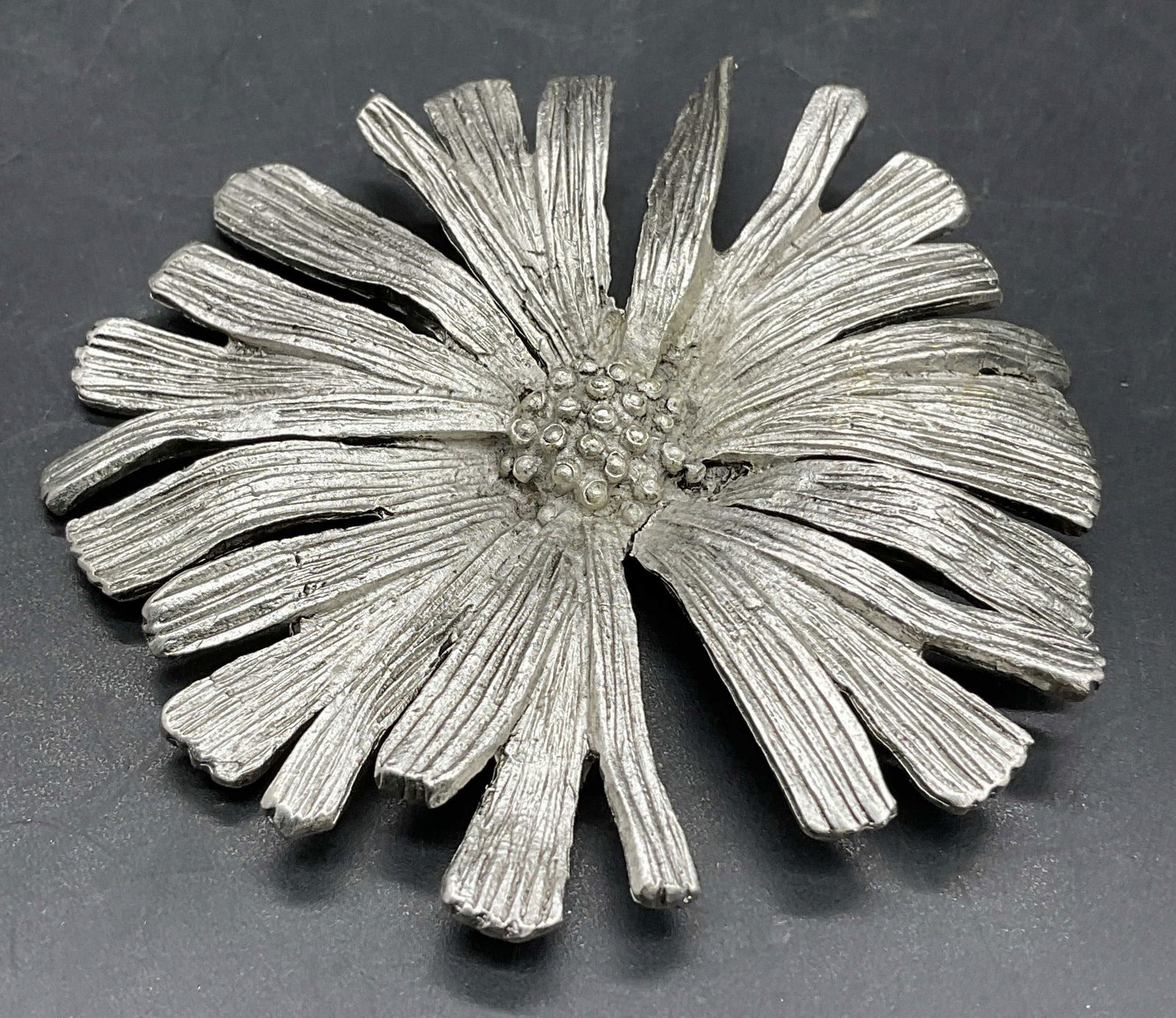 KATE HINES Signed Floral Form Jewelry Pendant (1 of 9)