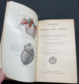 Antq 1913 Diseases Heart & Aorta, Illustr Book