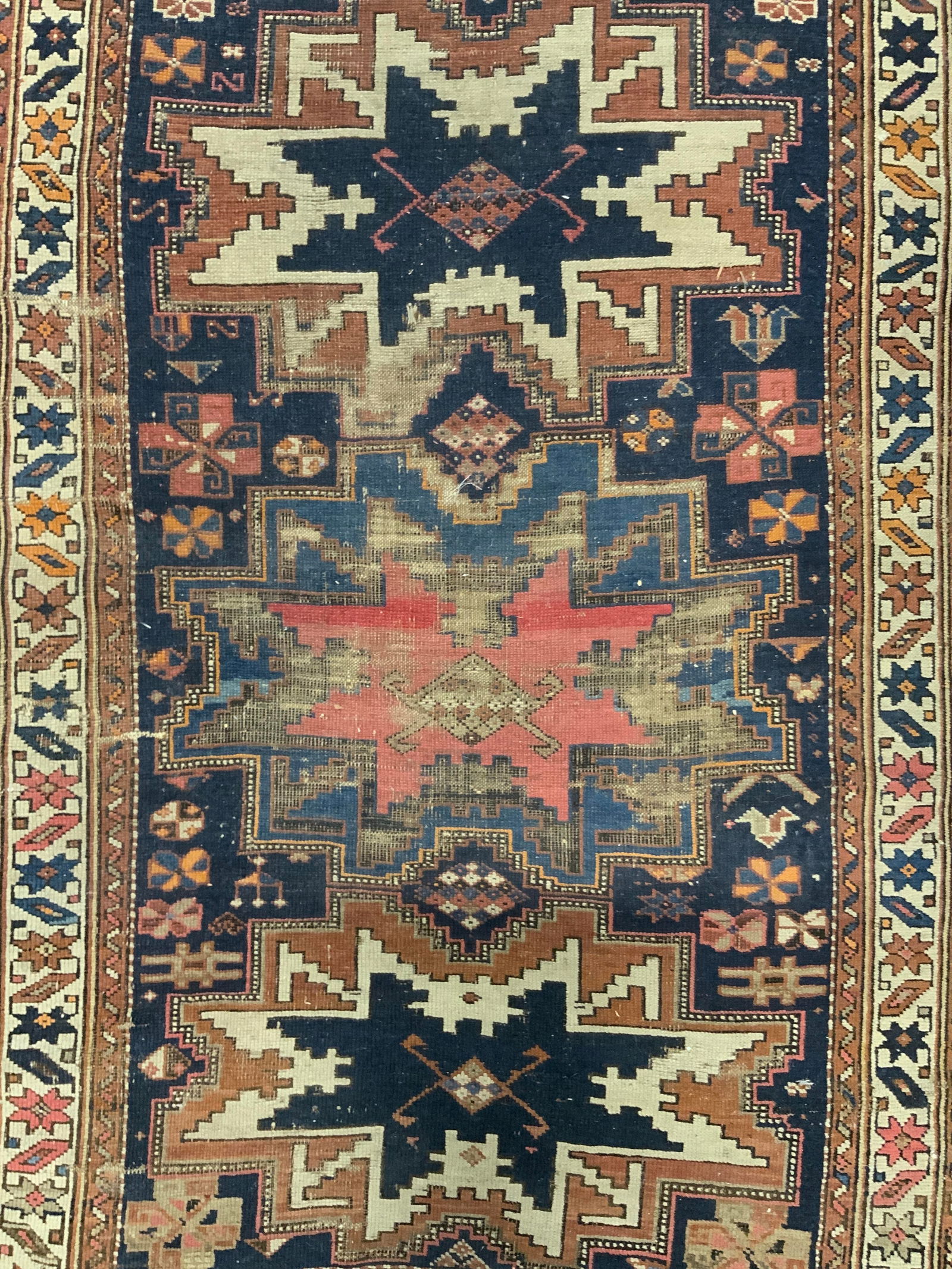 Vintage Handmade Wool Turkish Area Rug (1 of 8)