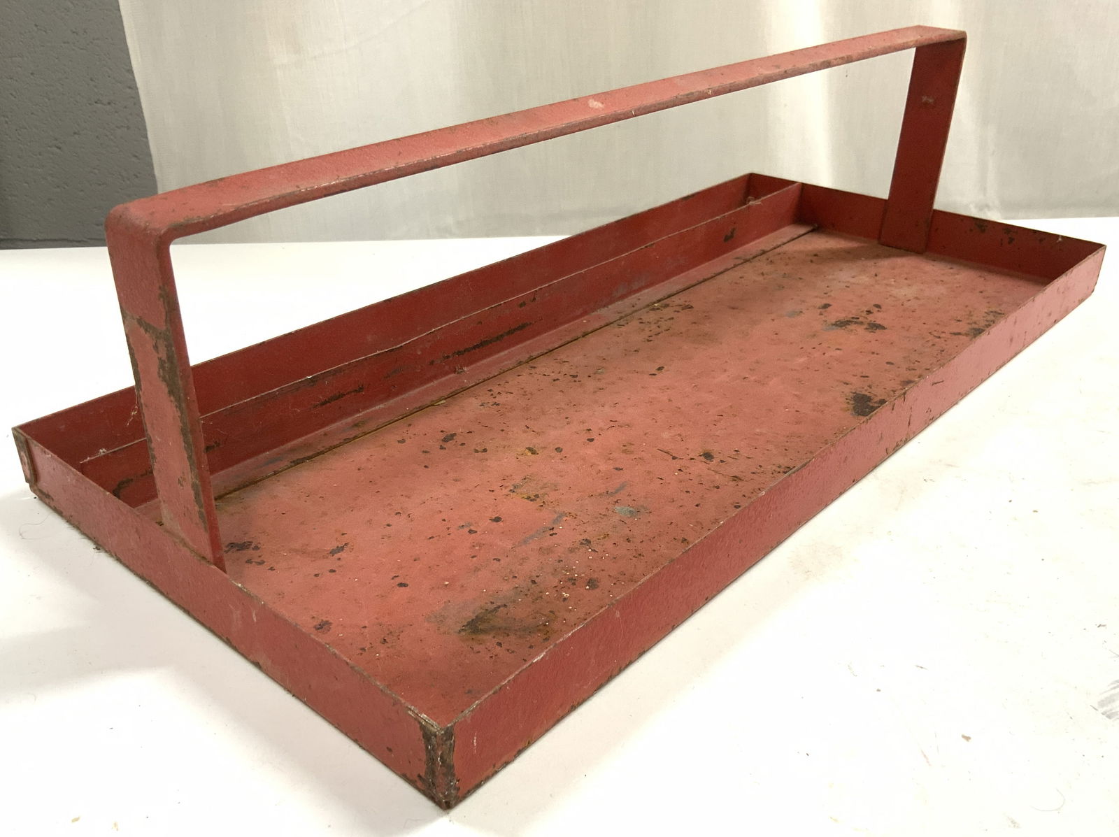 Vintage Metal Tool Caddy Tool Tray W Handle (1 of 6)