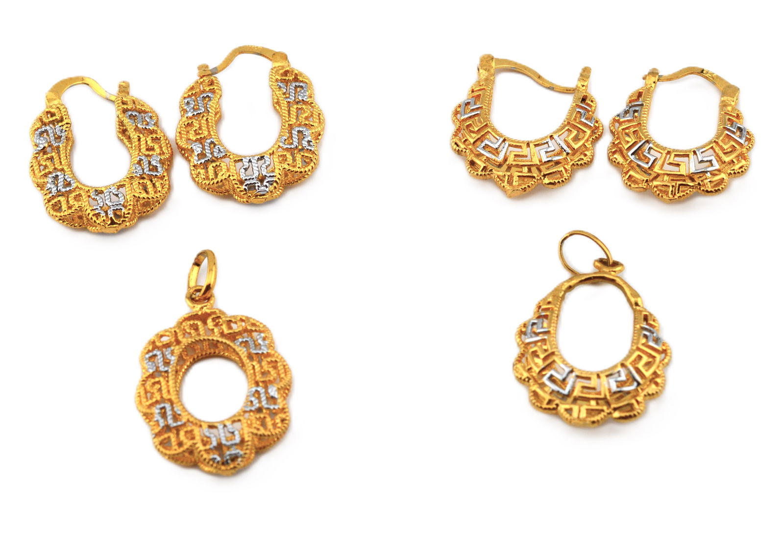 Two Sets Costume Earrings & Pendants (1 of 1)