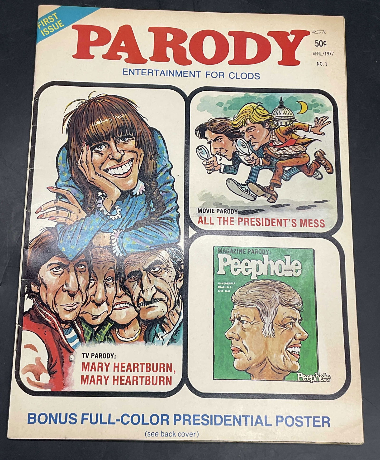 Vintage April 1977 No.1 PARODY Illstr Magazine (1 of 7)