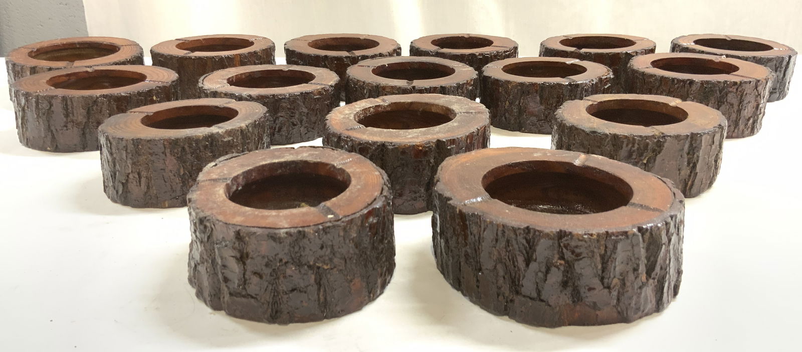 Set 16 Adirondack Style Wood Votive Candle Holders (1 of 6)