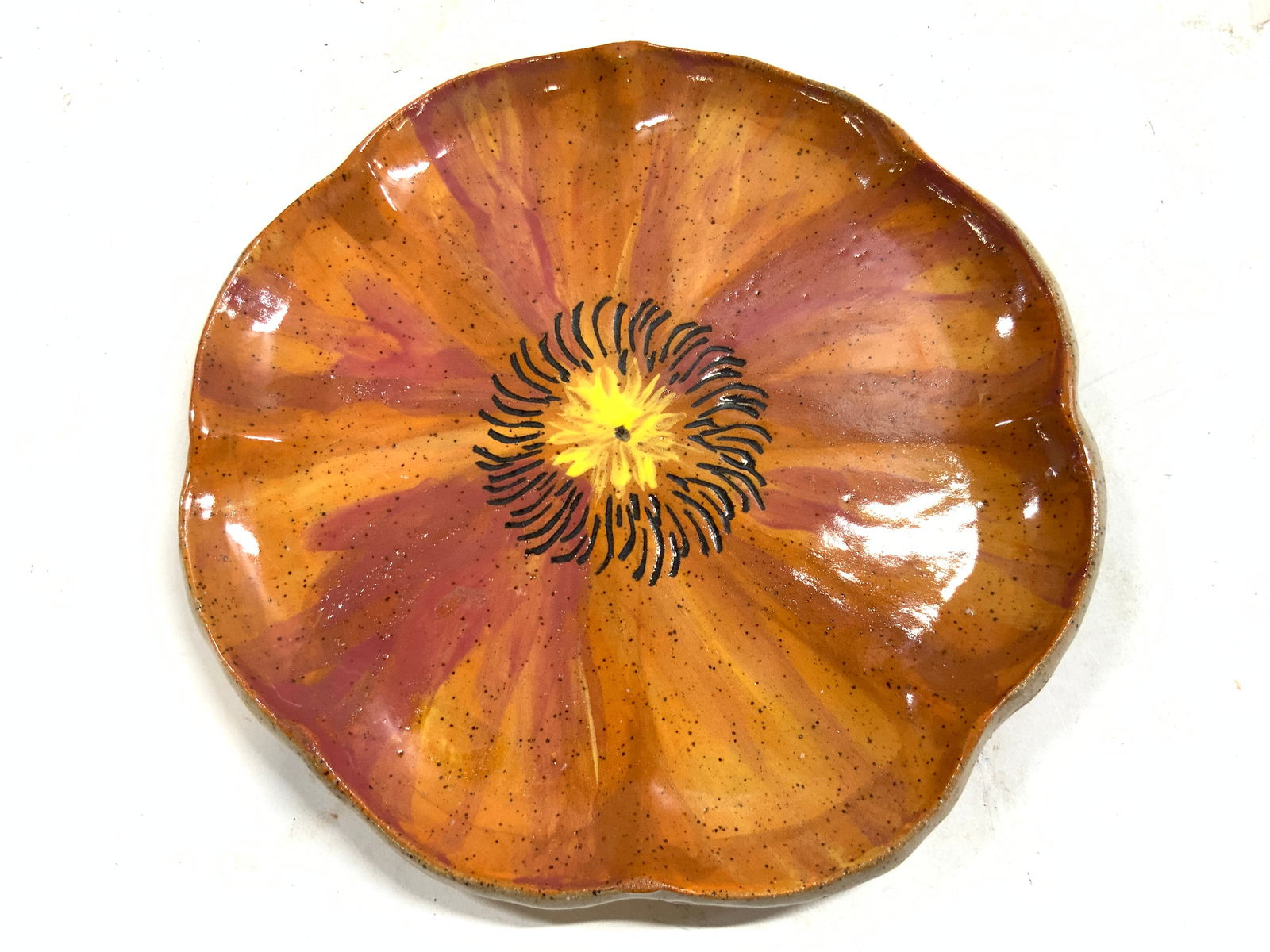 Hand Crafted Ceramic Floral Form Dish (1 of 6)