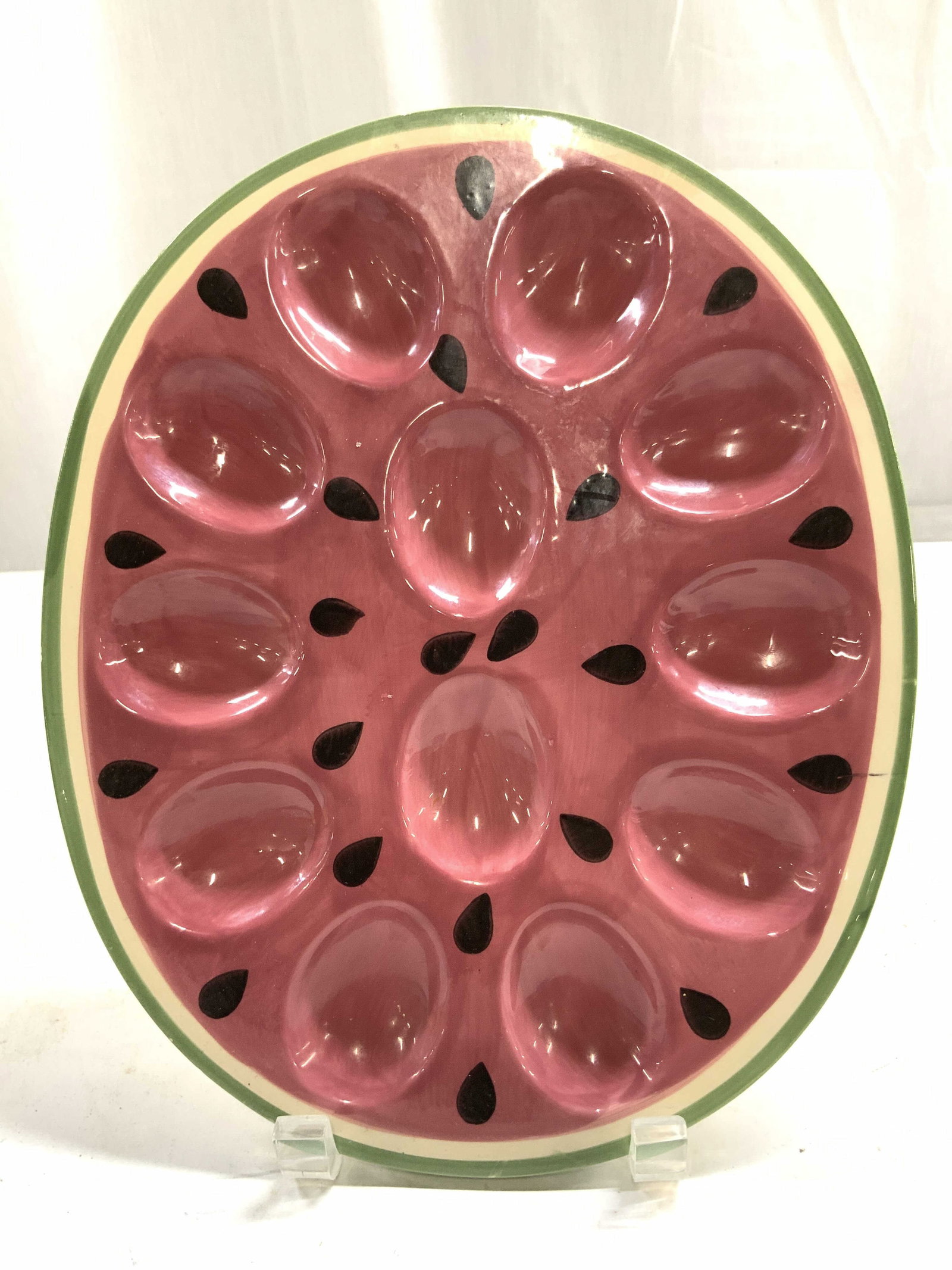 NANTUCKET HOME Porc Watermelon Deviled Egg Dish (1 of 7)