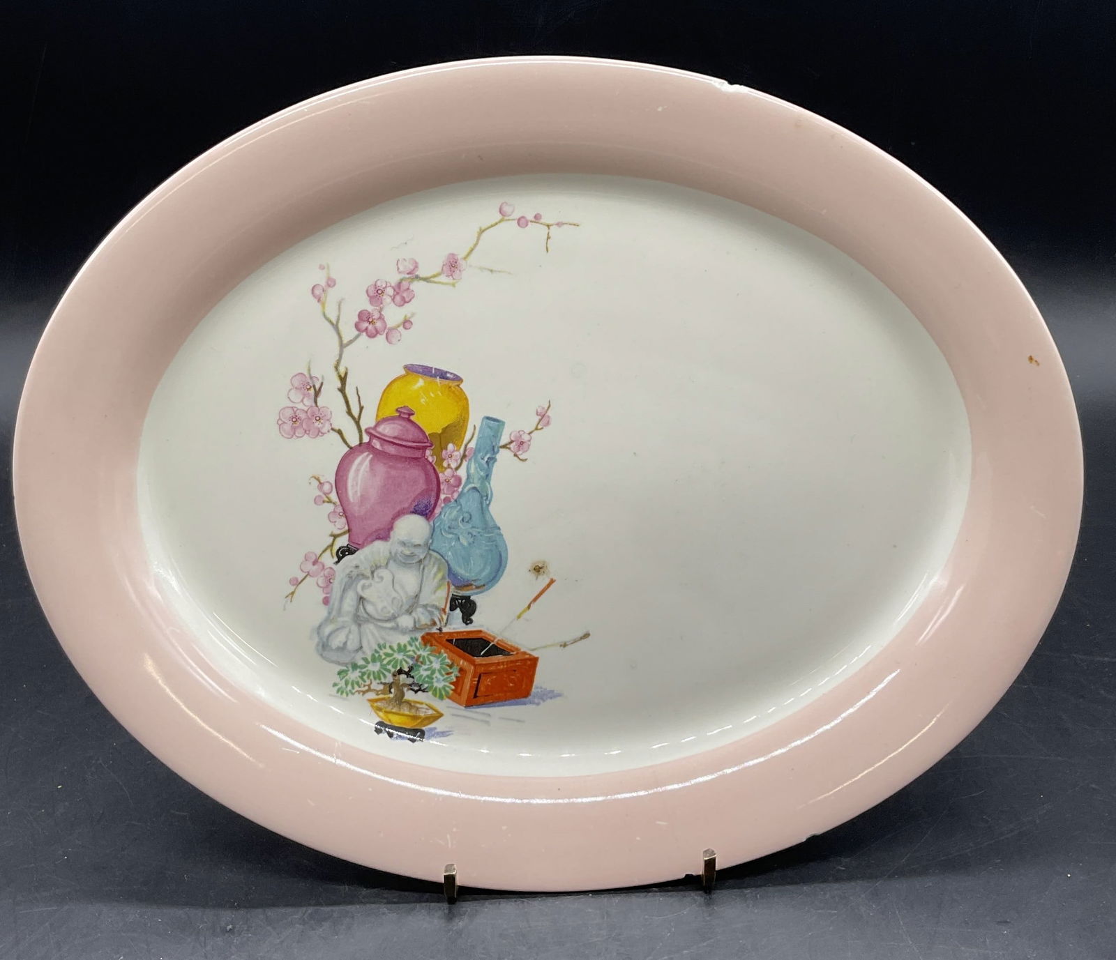 HLC SWING EGGSHELL USA Signed Porcelain Plate (1 of 7)