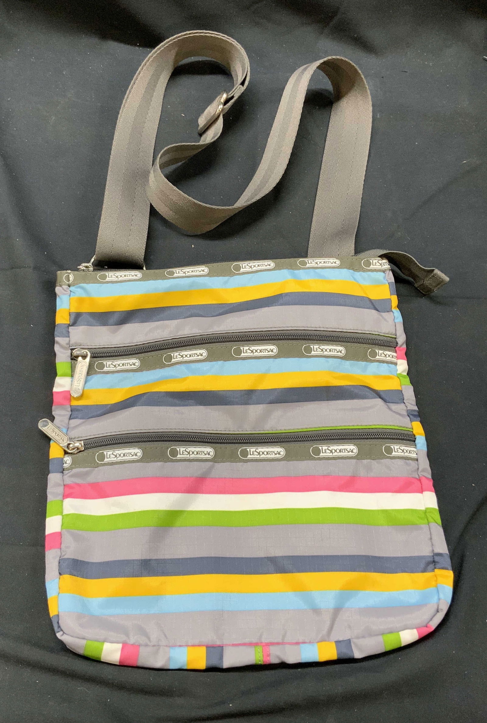 LeSportsac Multicolored Striped HandBag (1 of 6)