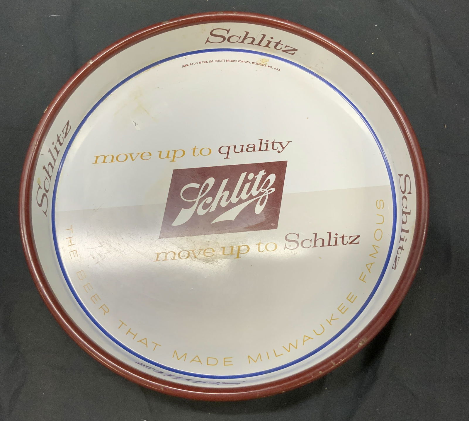Vintage 1958 Schlitz Beer Tray USA (1 of 6)