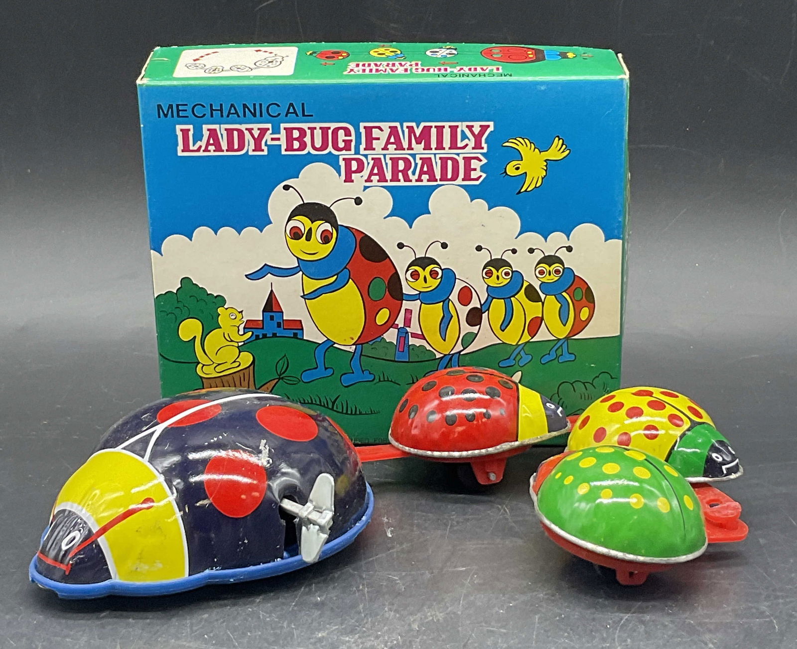 LADY BUG FAMILY PARADE Mechanical Toy, Org Bx (1 of 8)