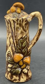 LB Signed Vintage Mushroom Motif Ceramic Shaker
