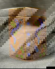 Vintage Chinese Bird Trinket Box