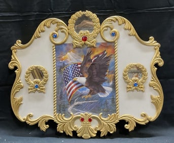 Signed Haggerty American Eagle Carousel Panel