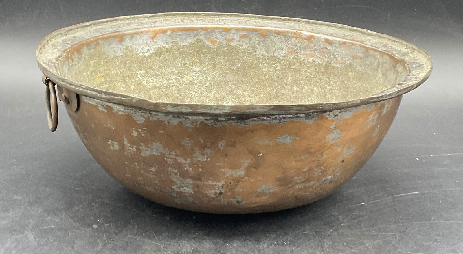 Vintage Round Copper Bowl, Copperware (1 of 7)