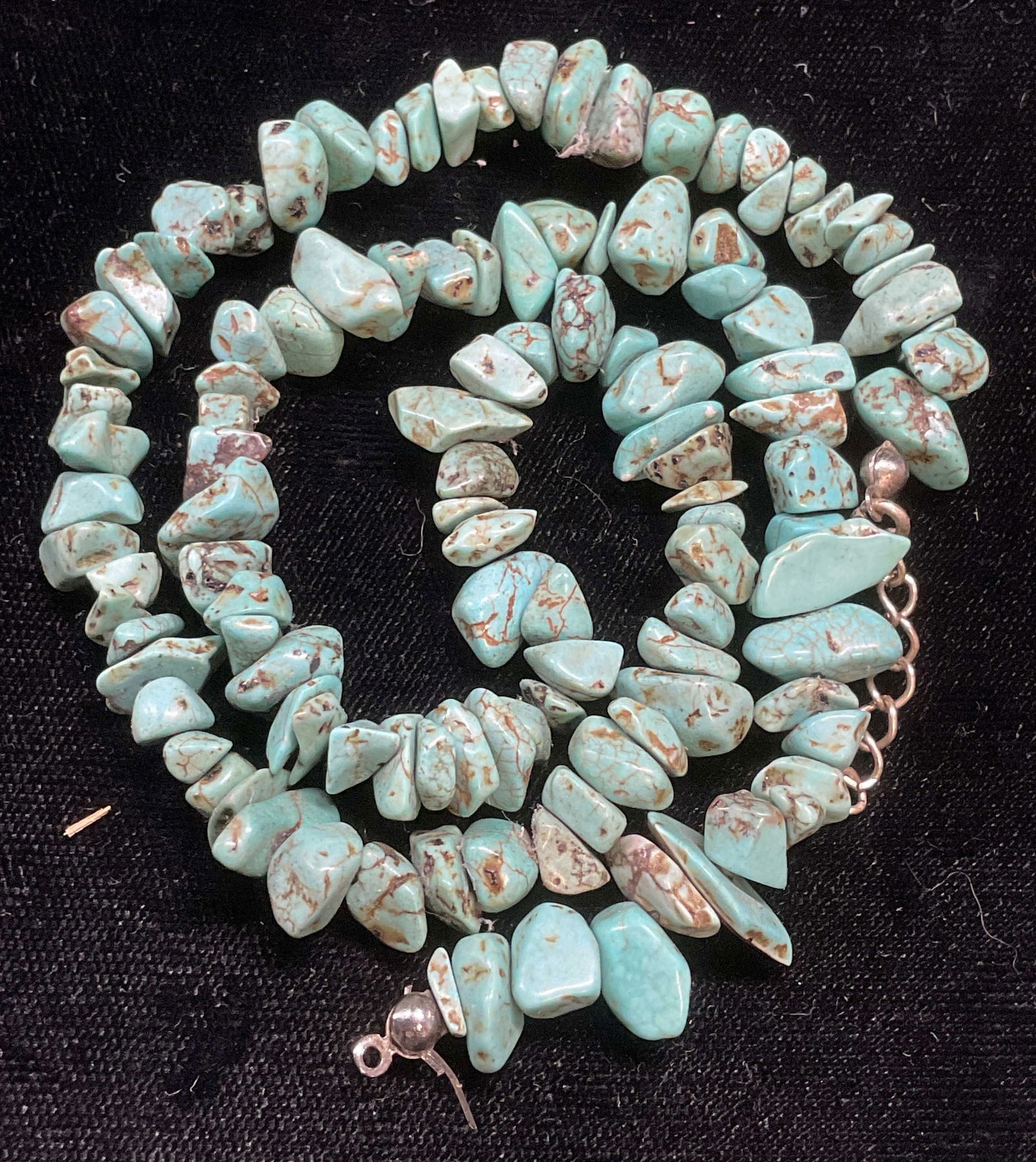 Vintage Turquoise Style Stone beaded Necklace (1 of 6)