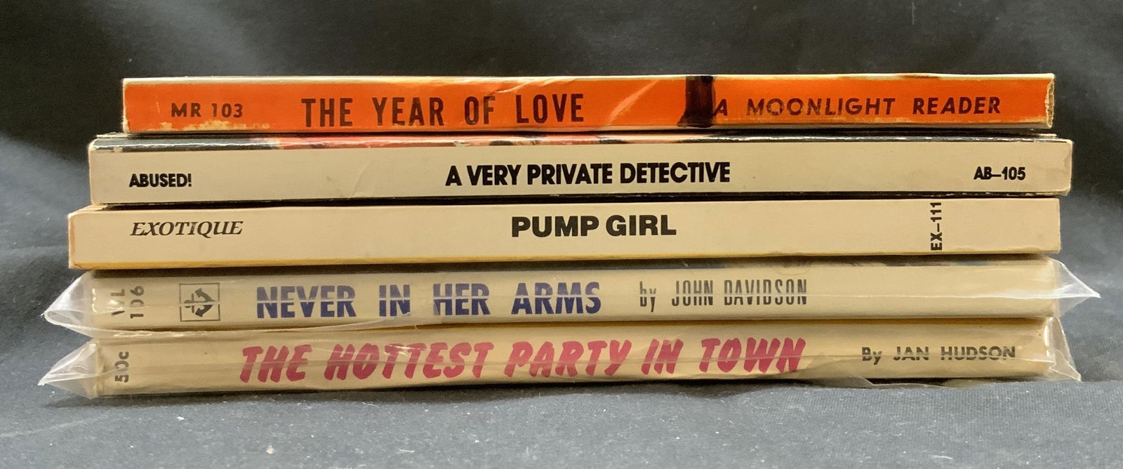 Lot 5 Vntg Erotica Pulp Fiction Books 1990s+ (1 of 8)