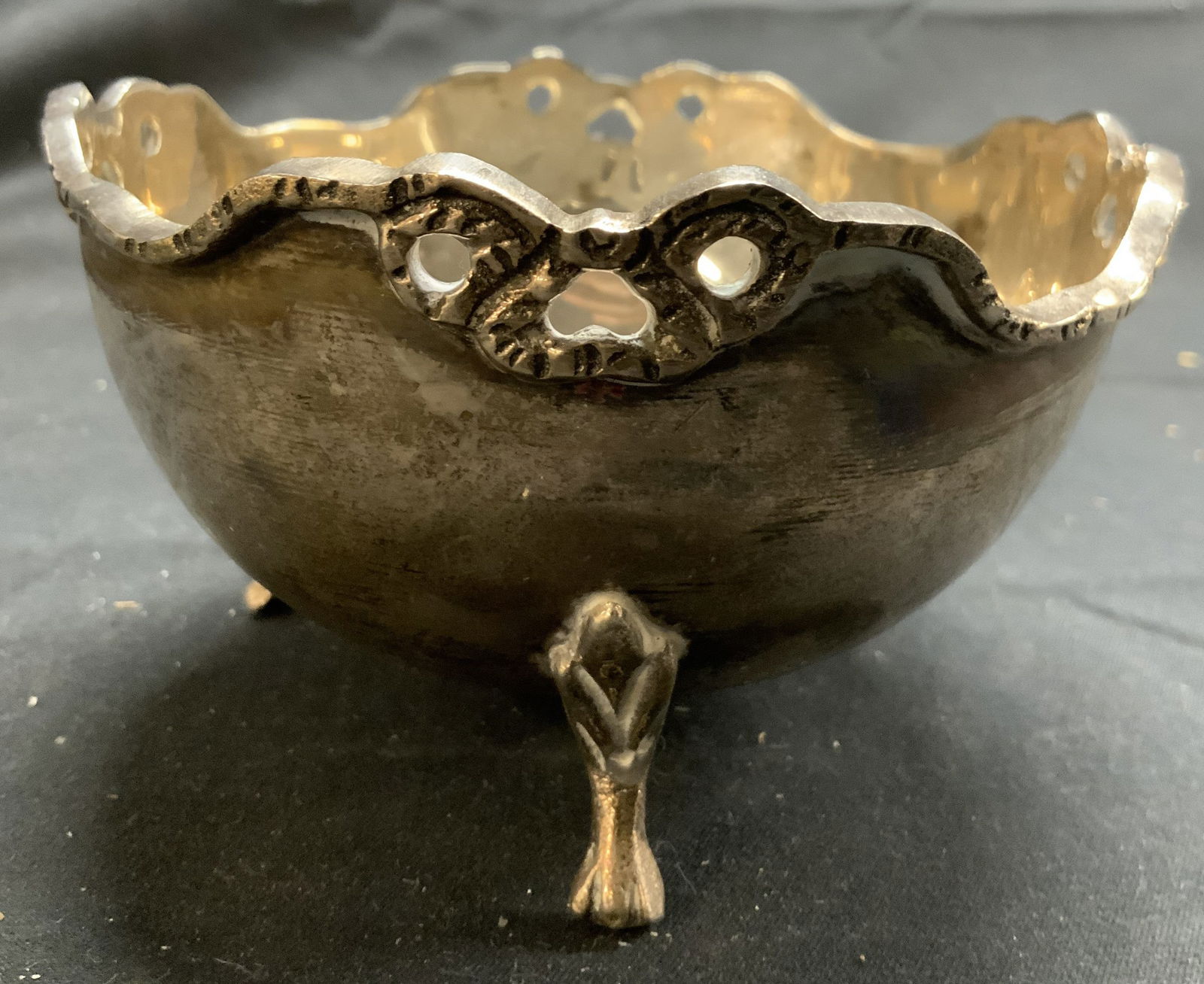 Silver Plated Vintage Footed Nut Dish (1 of 6)
