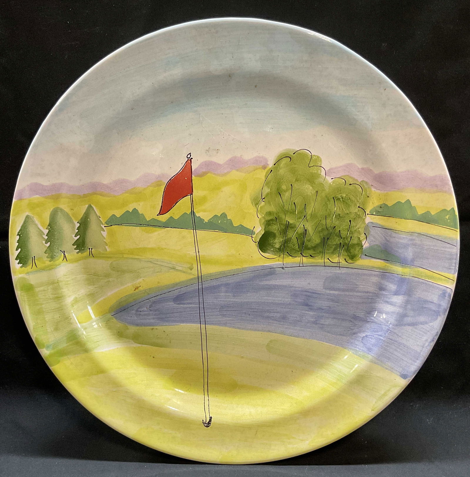 Mesa International Ceramic Gold Platter, Hungary (1 of 6)