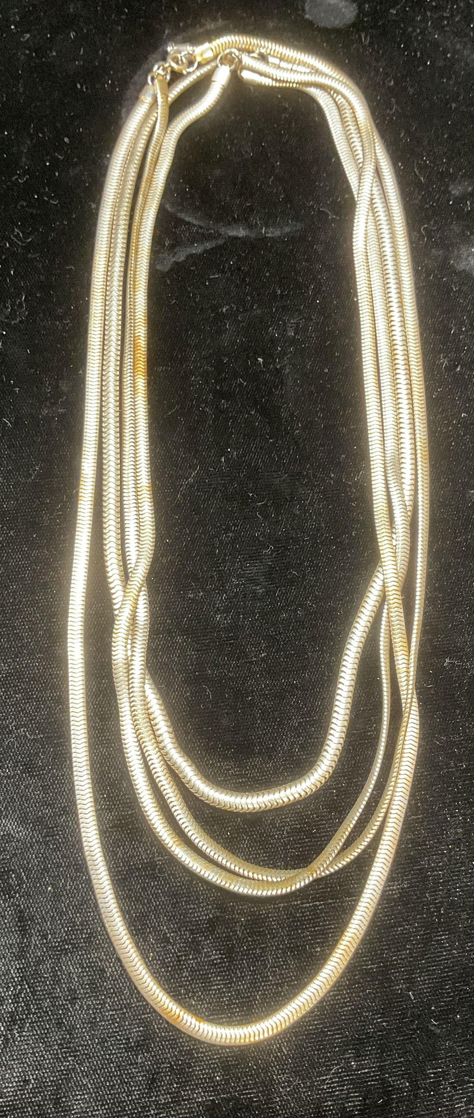 Lot 4 Sterling Silver Snake Chain Necklaces (1 of 7)