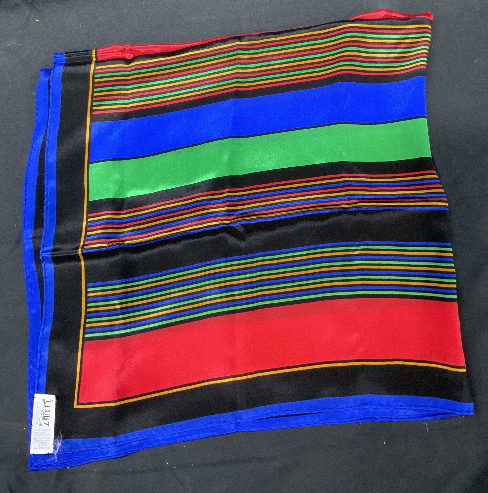 Club 7 Multi-Stripe Silk Scarf Japan (1 of 6)