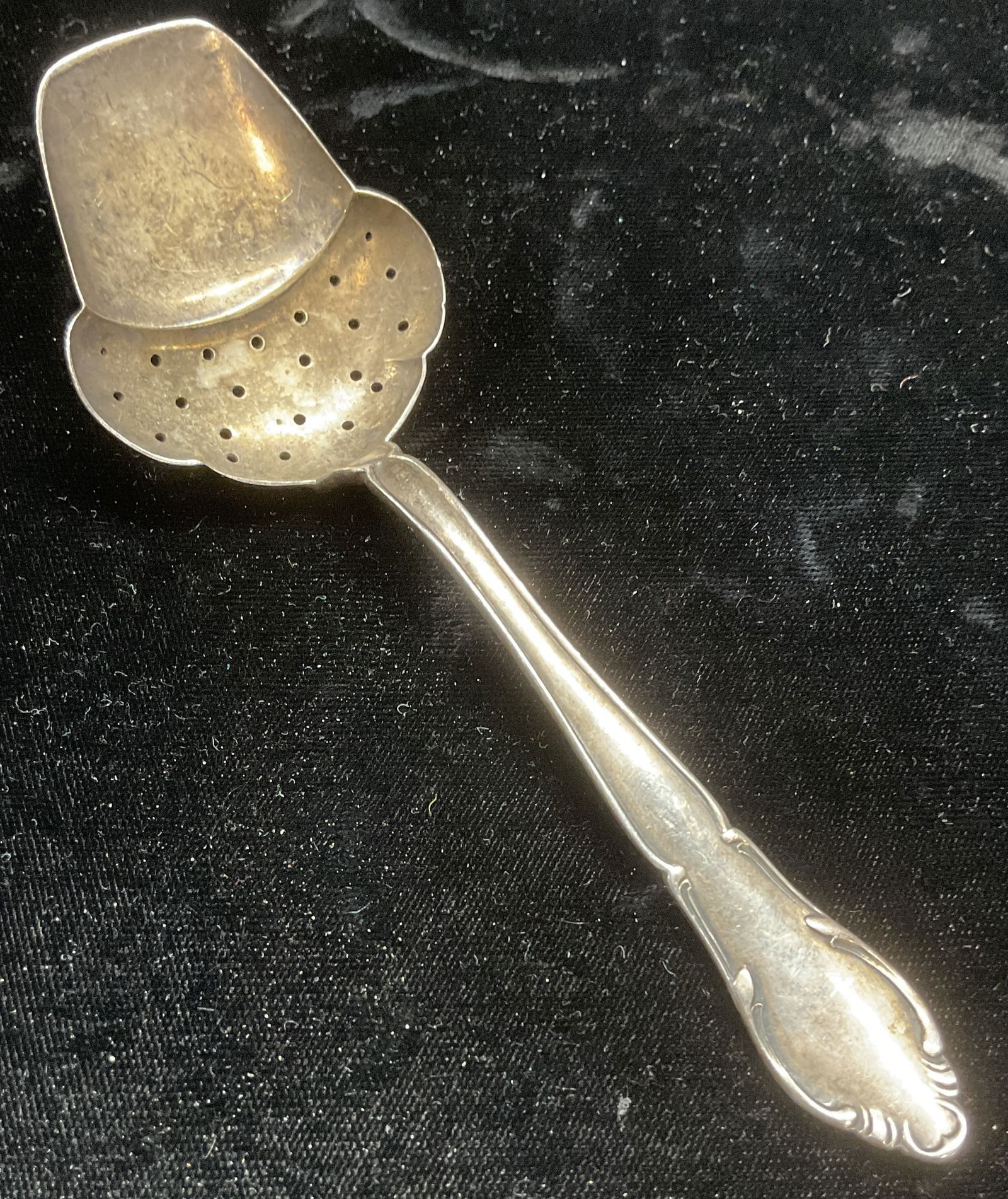 Vtg SJ & Co Silver Plated Sugar Sifter Spoon (1 of 6)