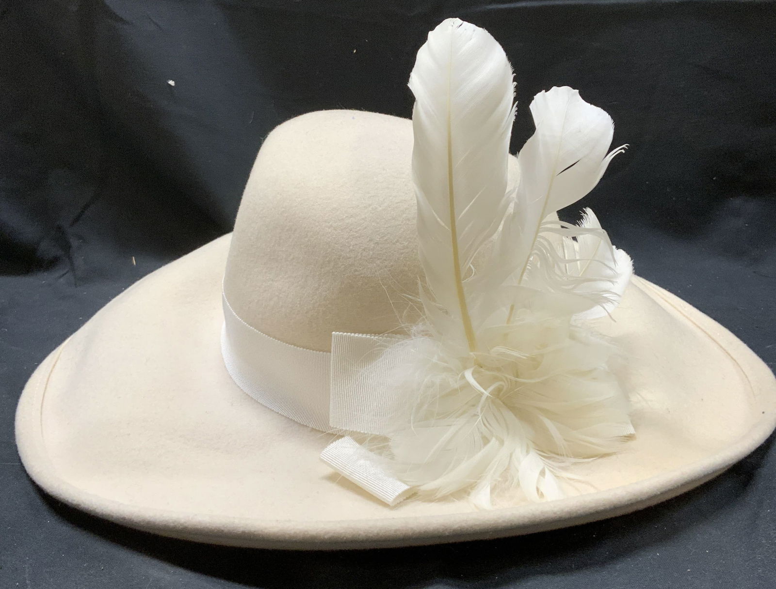 Toucan Collection White Wool Fedora Hat USA (1 of 9)
