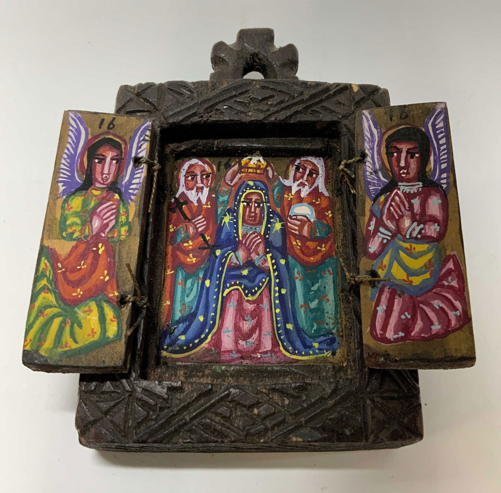 Religious Art Wood Triptych Altar Icon (1 of 8)